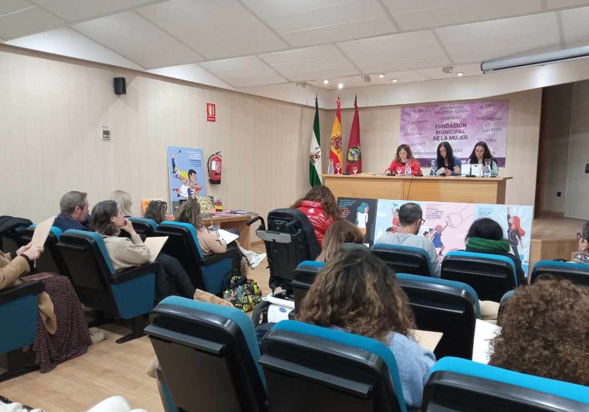 Cartel de las jornadas celebradas este martes en la Fundación Municipal de la Mujer.