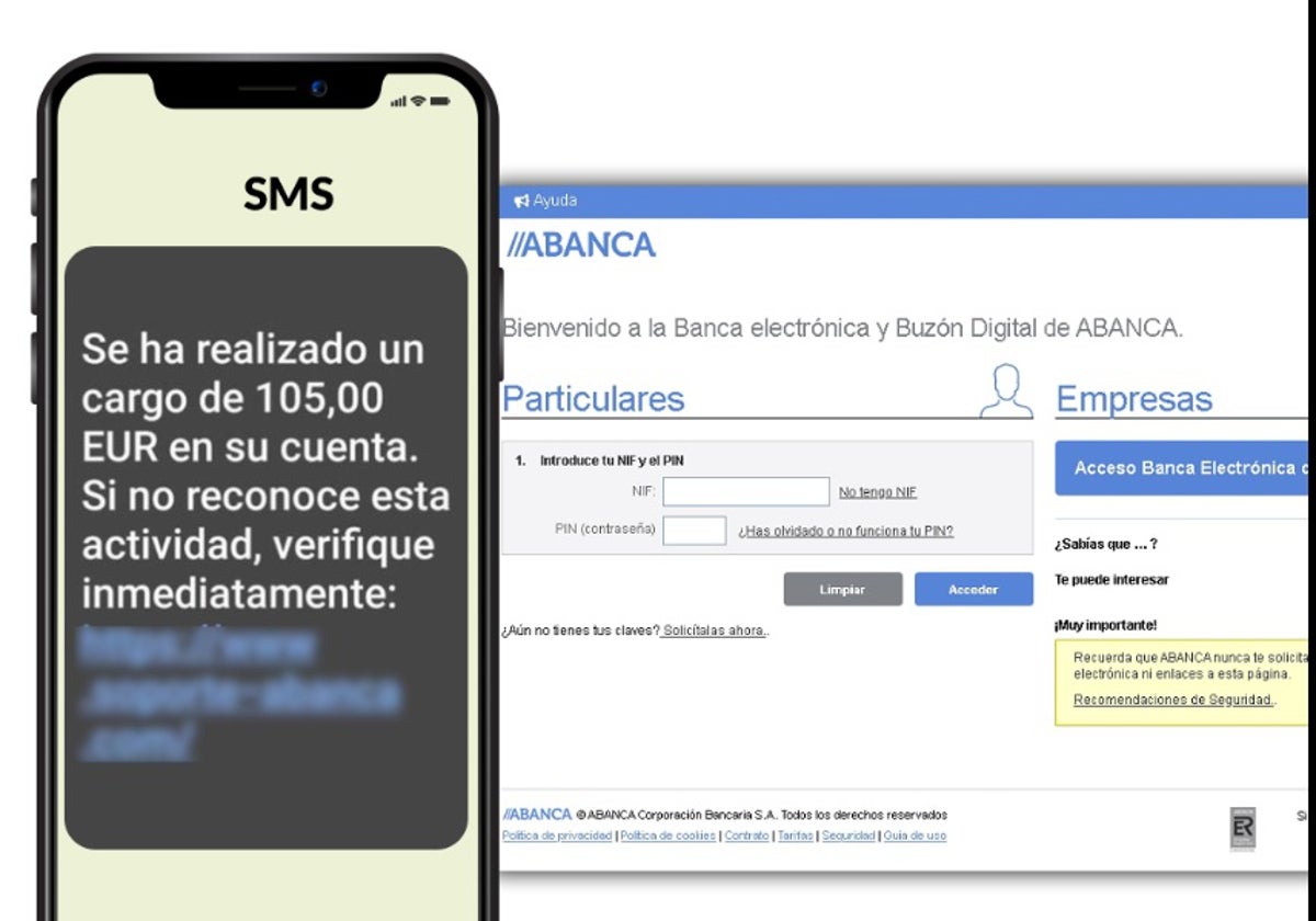 La Policía Local de El Puerto advierte sobre un SMS fraudulento de Abanca