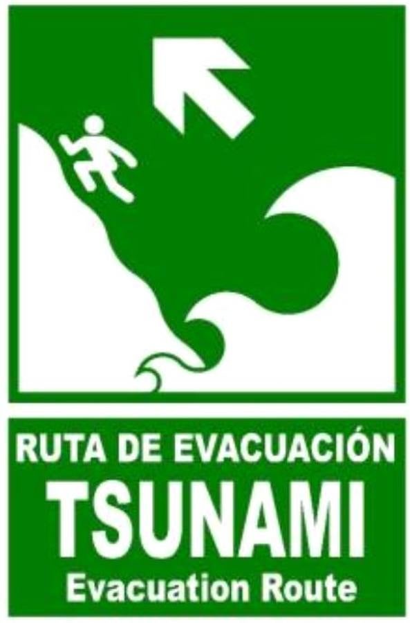 Imágenes: las señales de evacuación en caso de tsunami en Cádiz