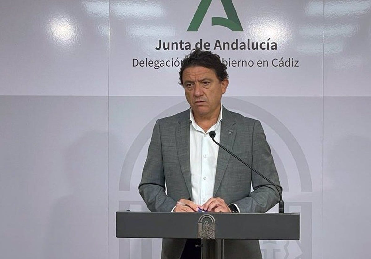 El delegado territorial de Empleo, Empresa y Trabajo Autónomo de la Junta en Cádiz, Daniel Sánchez Román.