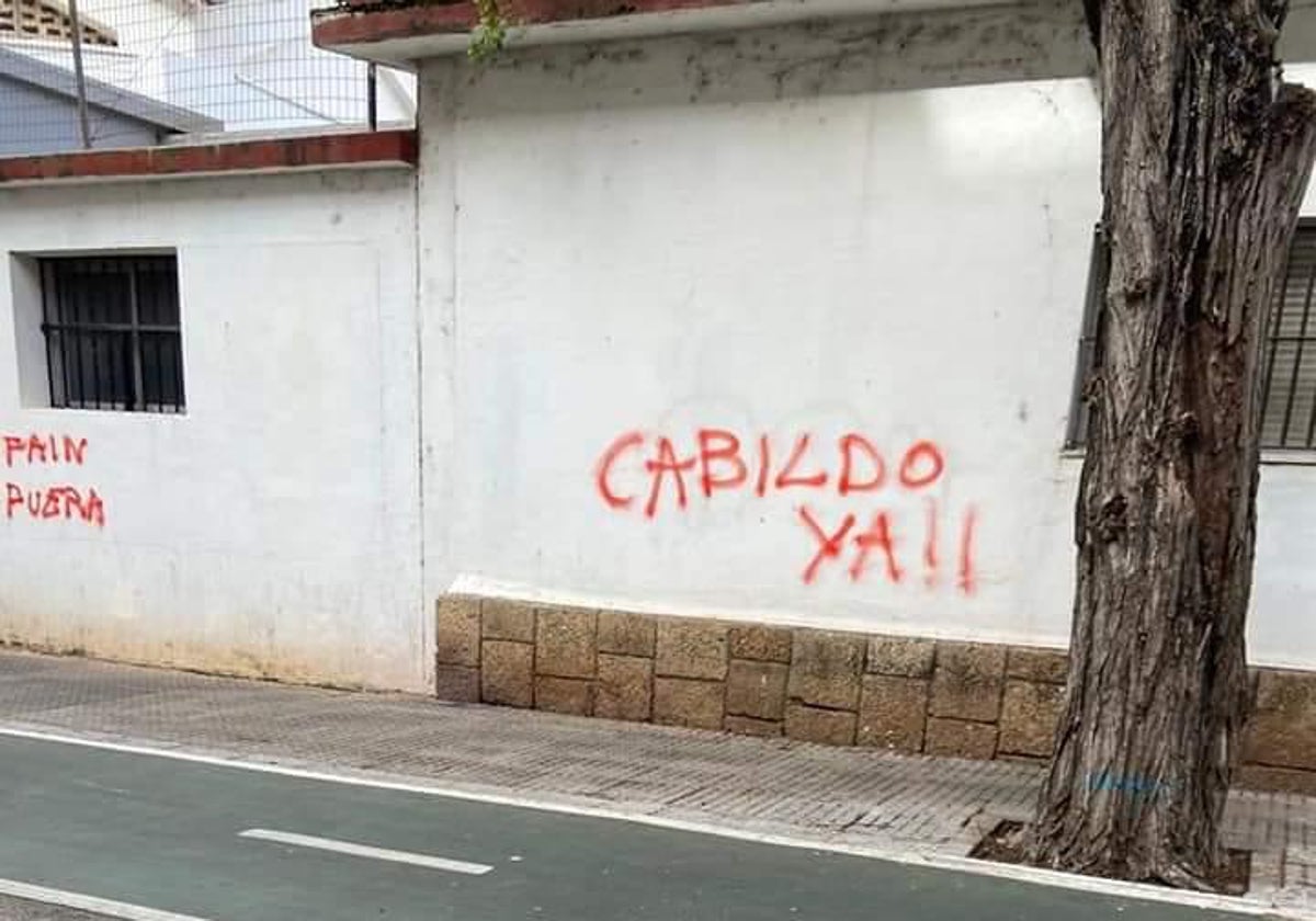 Pintadas en la iglesia de San Severiano en Cádiz