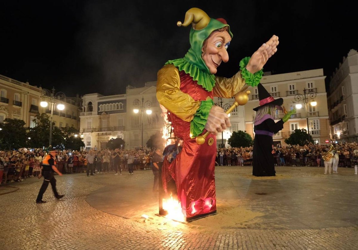 Quema de la Bruja Piti del Carnaval pasado.