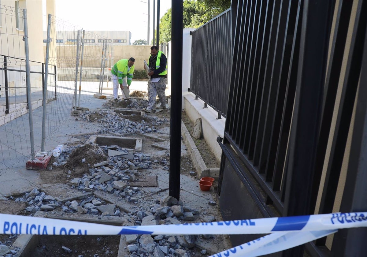 Obras de la Policía Local.