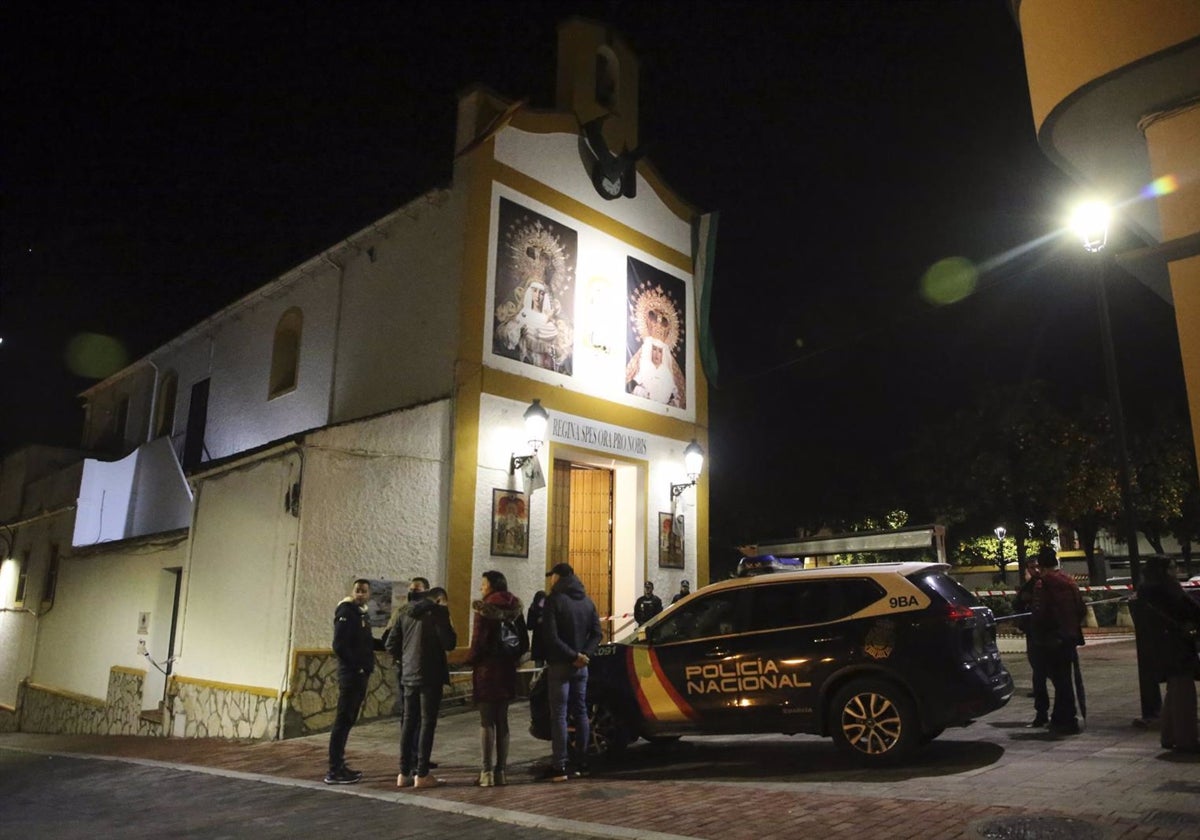 Detalle de la Iglesia de San Isidro, en Algeciras, donde un sacerdote fue atacado el pasado mes de enero.