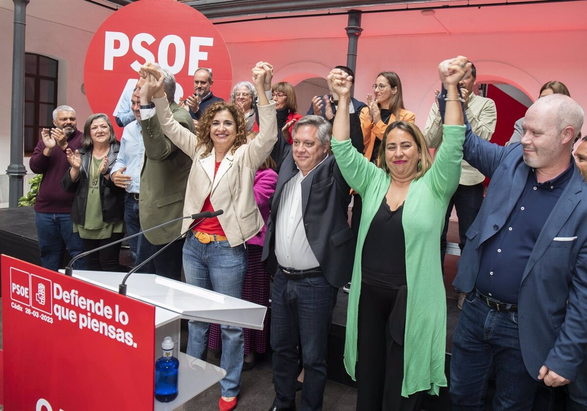 Presentación de la candidatura socialista al Ayuntamiento de Cádiz.