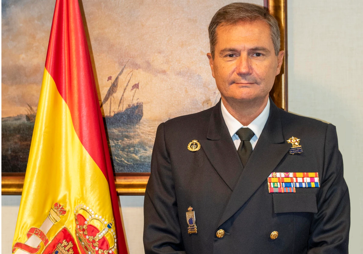 El contralmirante Gonzalo Villar, comandante del Grupo 'Dédalo-23'.