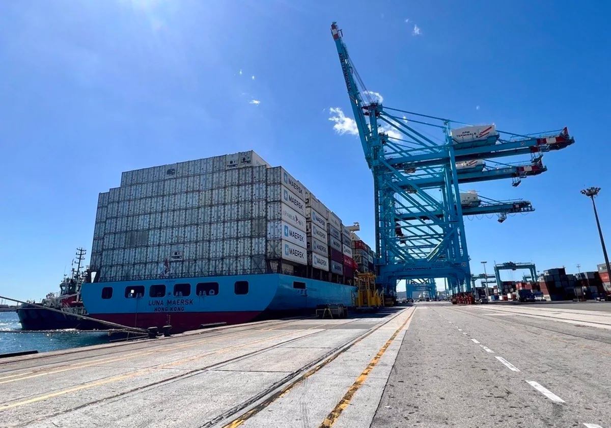 APM Terminals Algeciras registra un r cord de carga sobre el buque