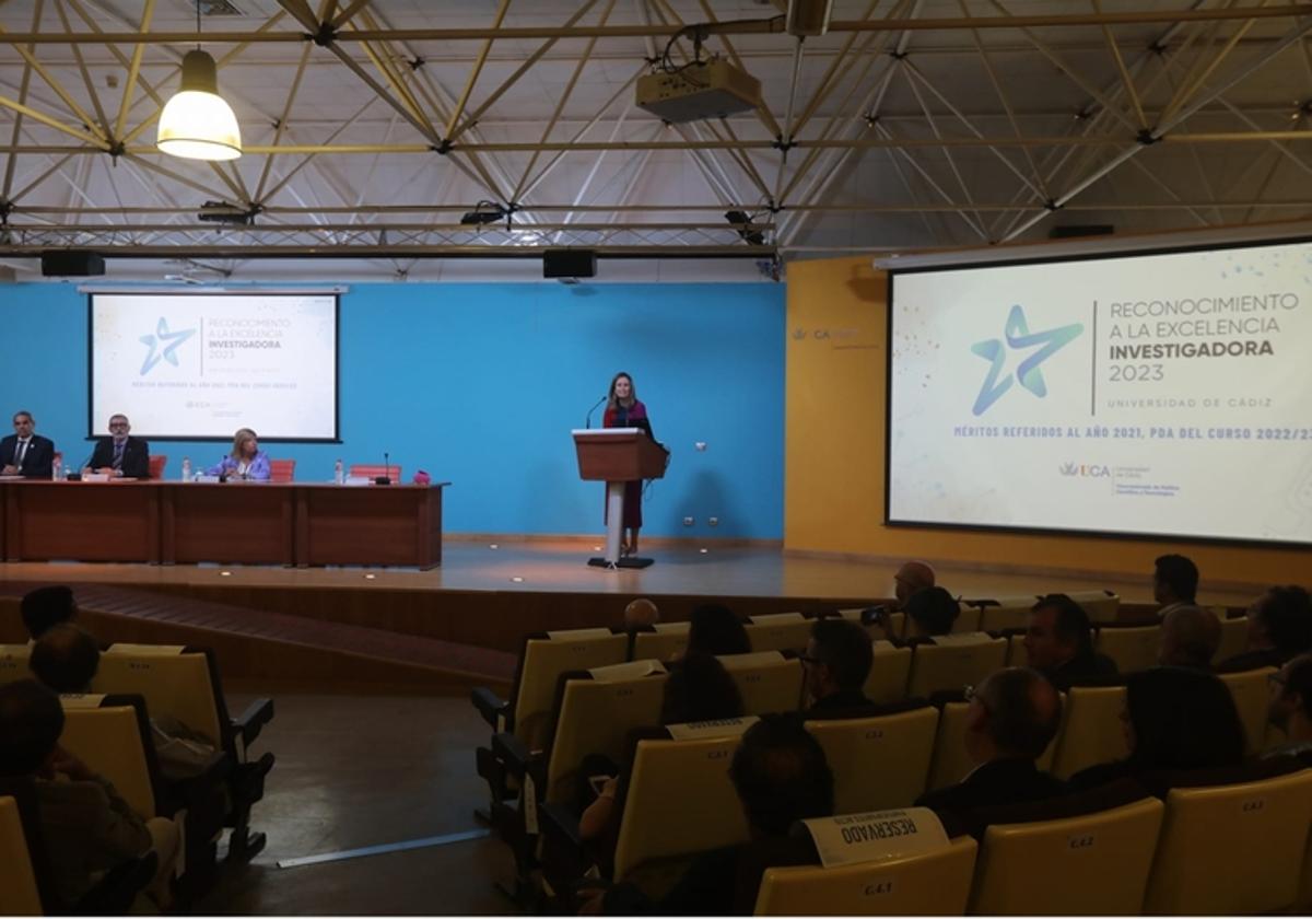 Acto de entrega de los premios a la Excelencia Investigadora de la UCA.