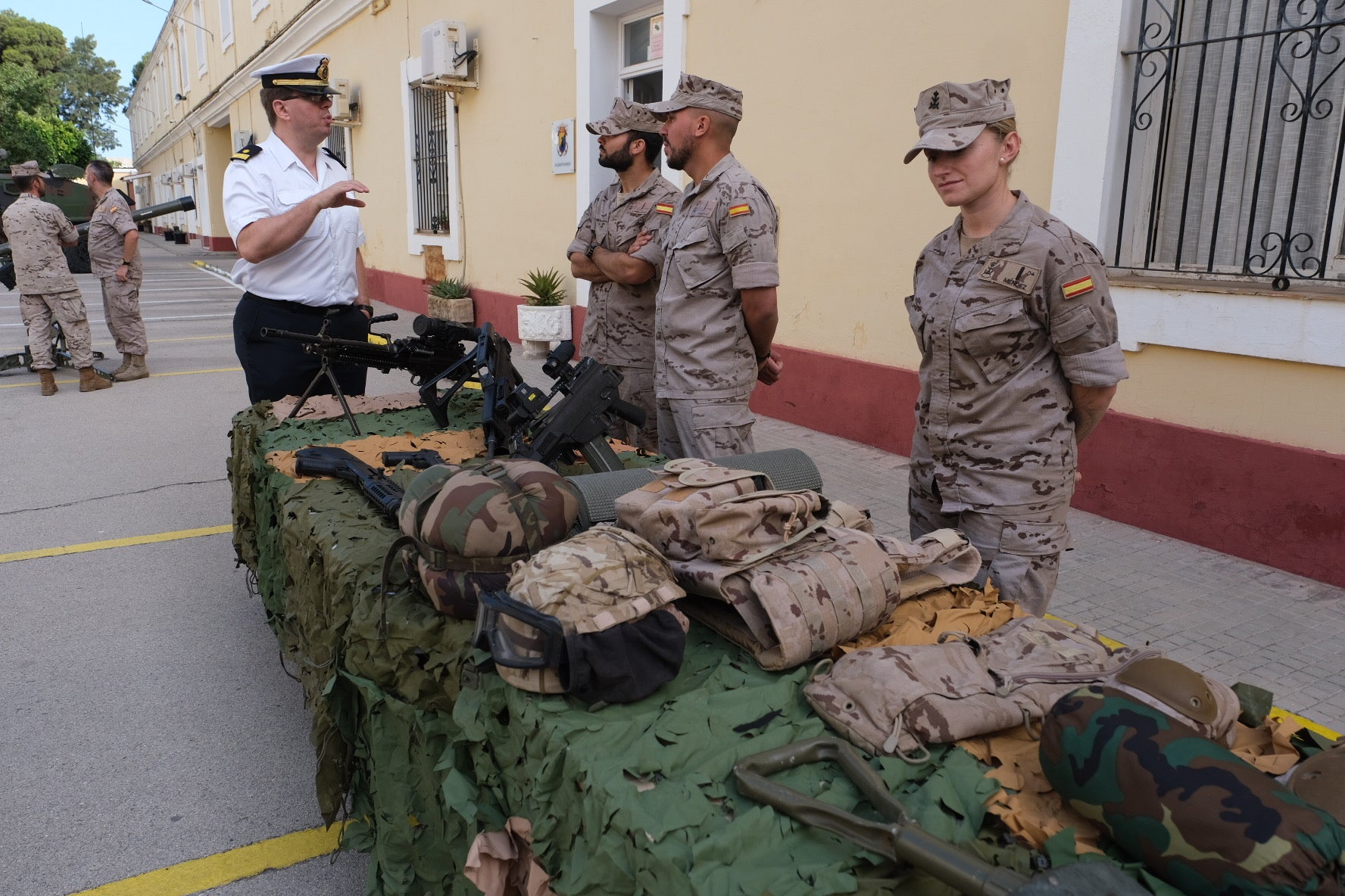 En imágenes: Exhibición de material y vehículos de Infantería de Marina en el Tercio de Armada