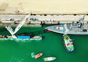 Expectación en los astilleros gaditanos ante el inicio de la obra del BAM y del patrullero de Marruecos