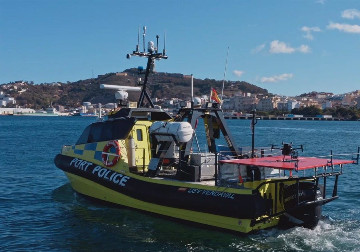 Uno de los buques sin tripulación diseñados por Navantia