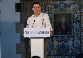 Un inicio de campaña bromista pero eficaz para Juanma Moreno