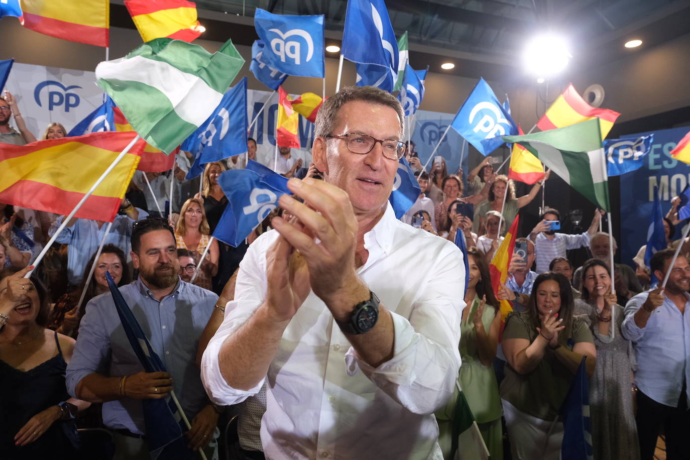 Fotos: Mitin de Feijóo en Cádiz