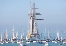 Elcano regresa a Cádiz este viernes tras su XVI vuelta a Sudamérica
