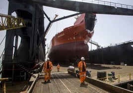 Navantia logra que regresen a Cádiz los barcos que cancelaron su obra por el anuncio de huelga de los radicales