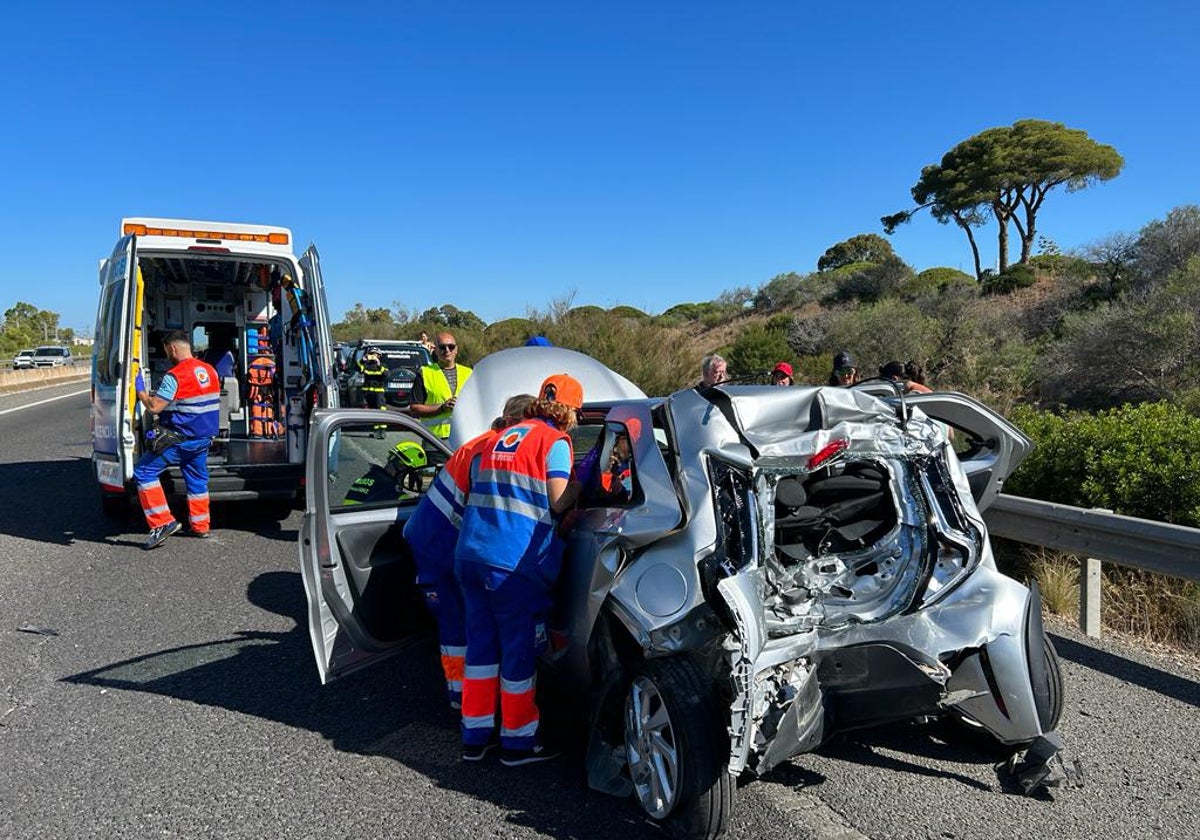 El coche siniestrado