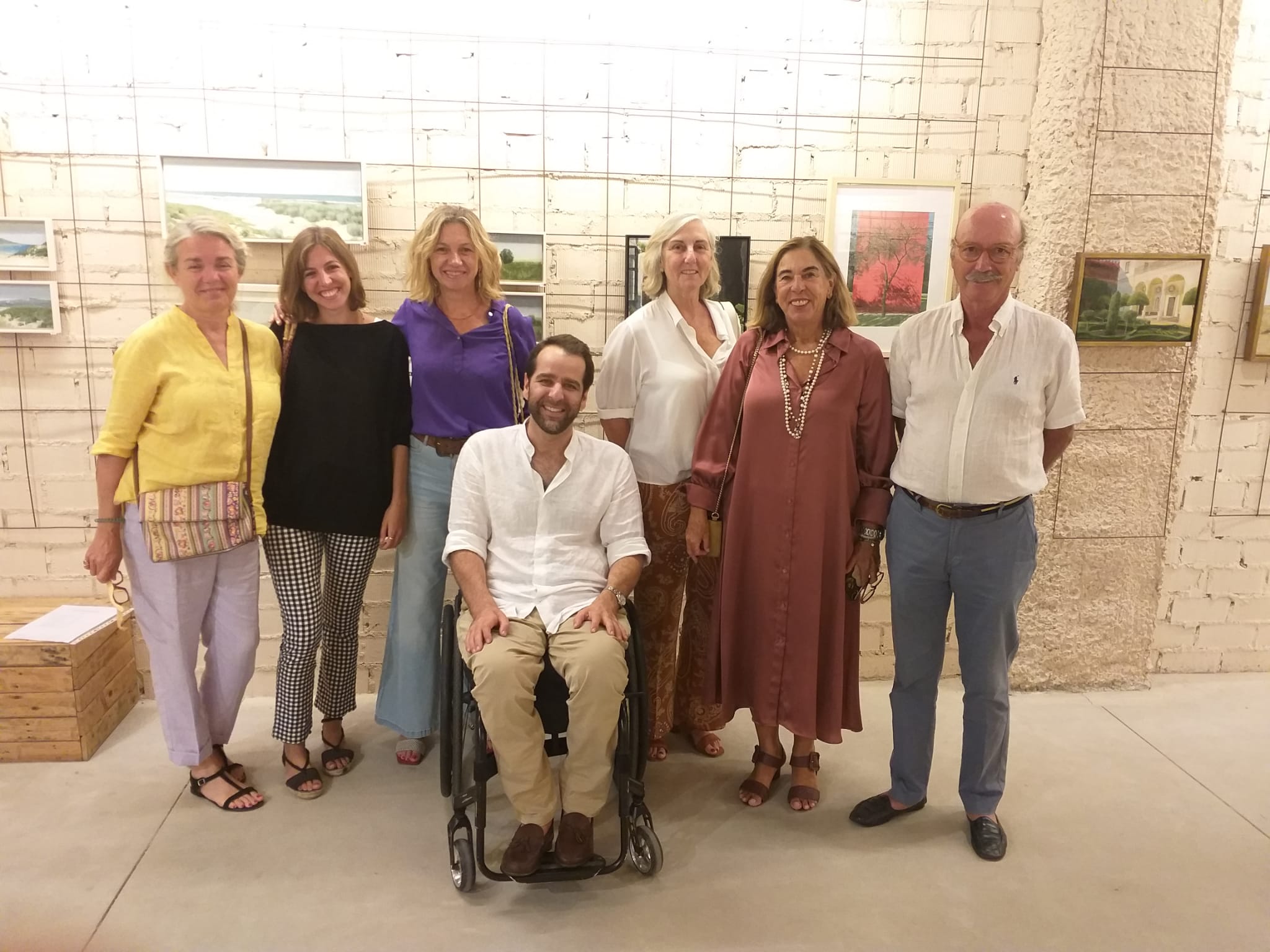 Teresa Pemán, Paloma García Pemán, Javier Grandes, María Luisa Pemán, Lola Romero, María Grandes Lassaletta y Manuel Lorenzo Forniés