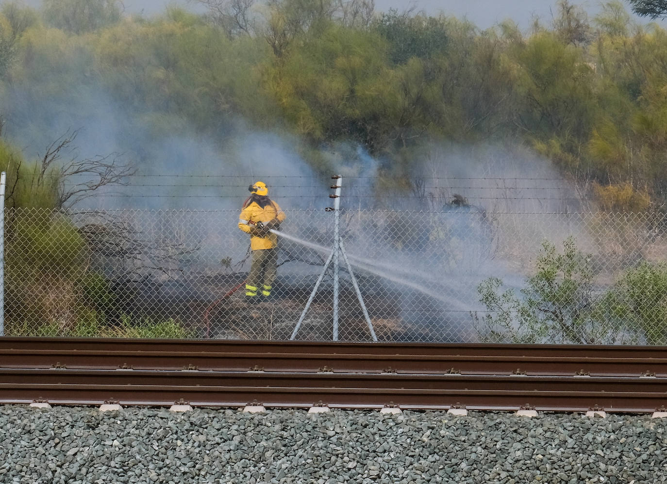 FOTOS: Fuego en el Tiro Pichón, en El Puerto