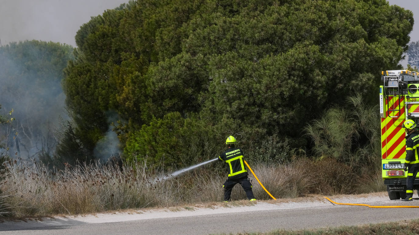 FOTOS: Fuego en el Tiro Pichón, en El Puerto
