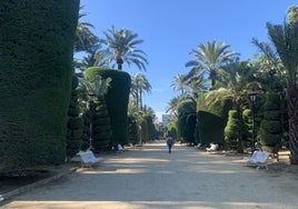 El Parque Genovés, cerrado por el fuerte viento de levante