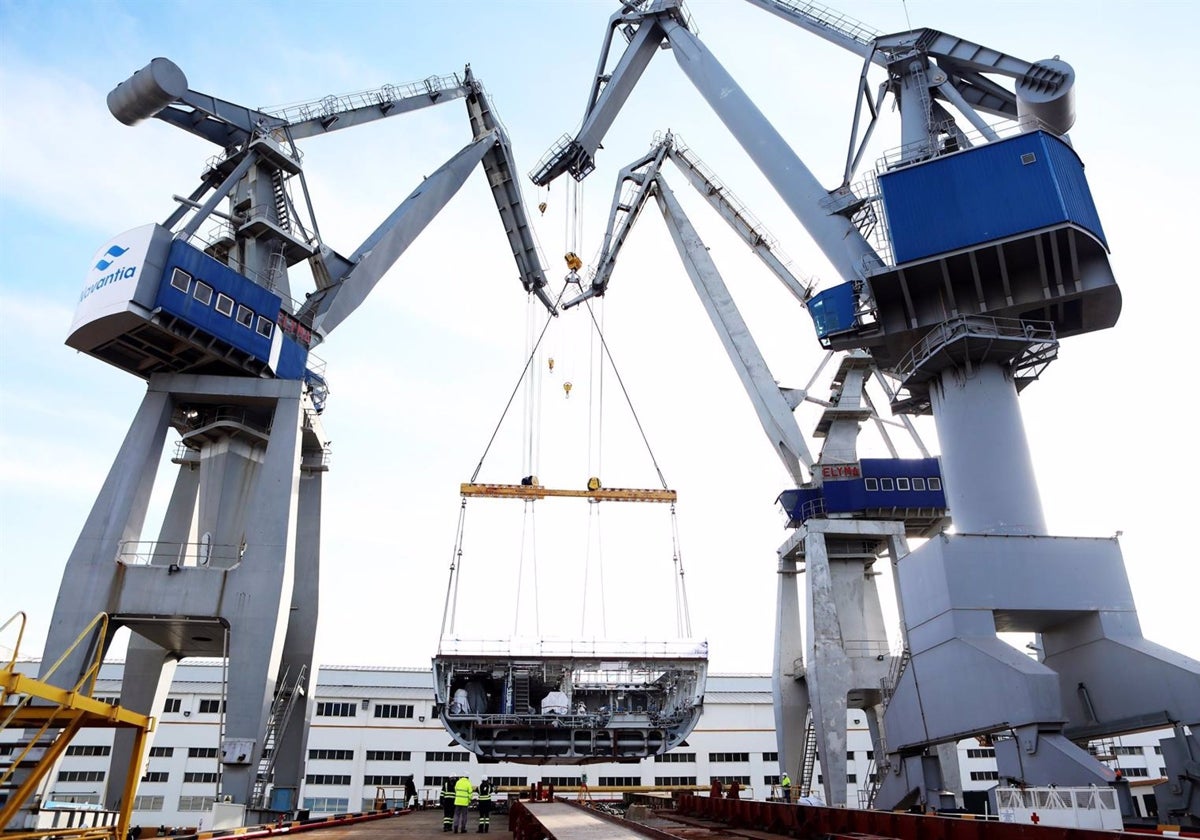 Navantia San Fernando pone la quilla a la quinta corbeta para Arabia.