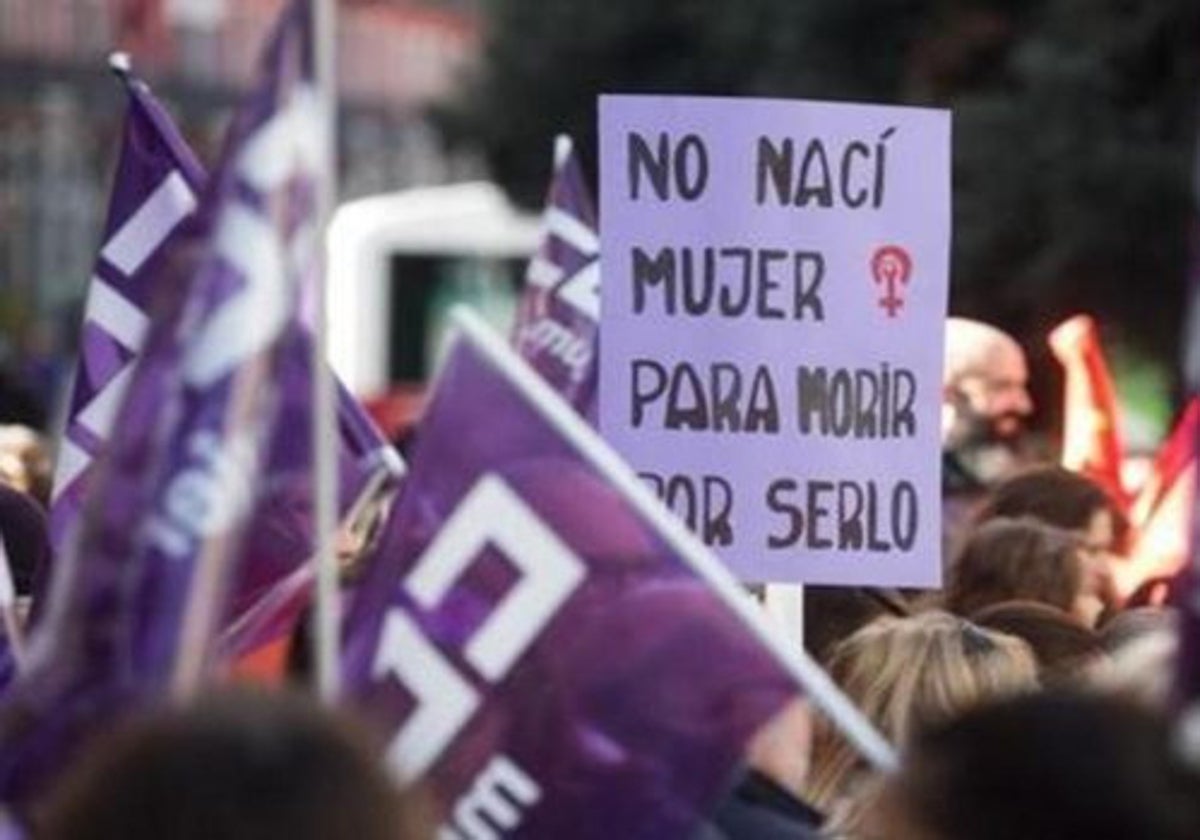 Manifestación contra la violencia de género