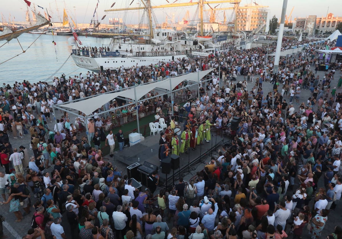 Ambiente durante la celebración de la Gran Regata