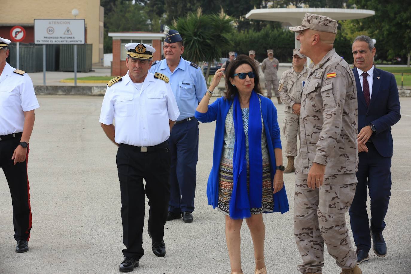 Fotos: Visita de Margarita Robles al Real Observatorio y al &#039;Tercio de la Armada&#039; de San Fernando