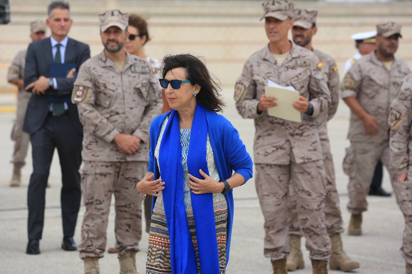 Fotos: Visita de Margarita Robles al Real Observatorio y al &#039;Tercio de la Armada&#039; de San Fernando