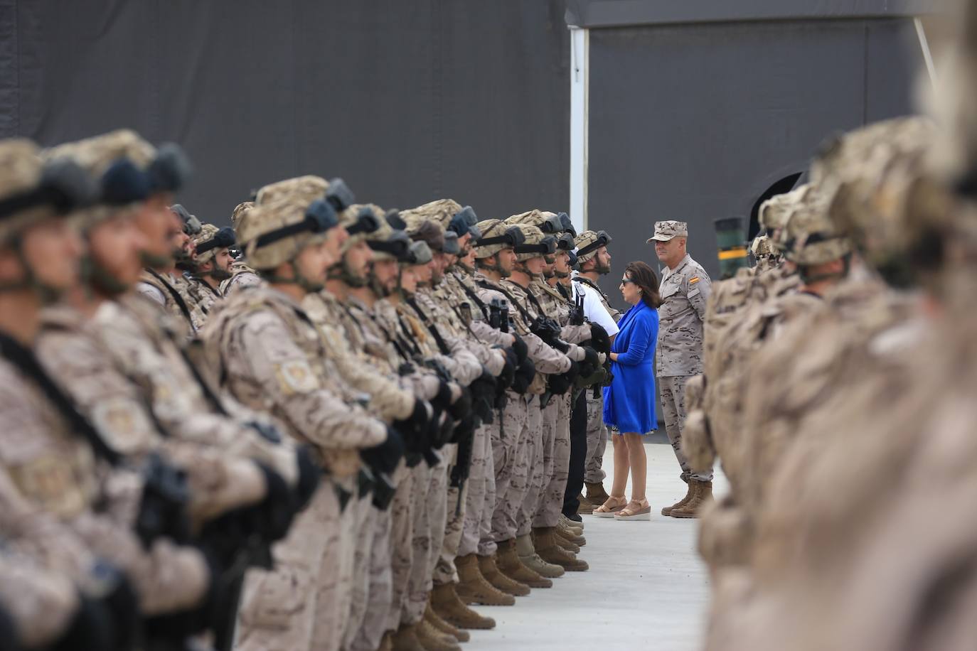 Fotos: Visita de Margarita Robles al Real Observatorio y al &#039;Tercio de la Armada&#039; de San Fernando