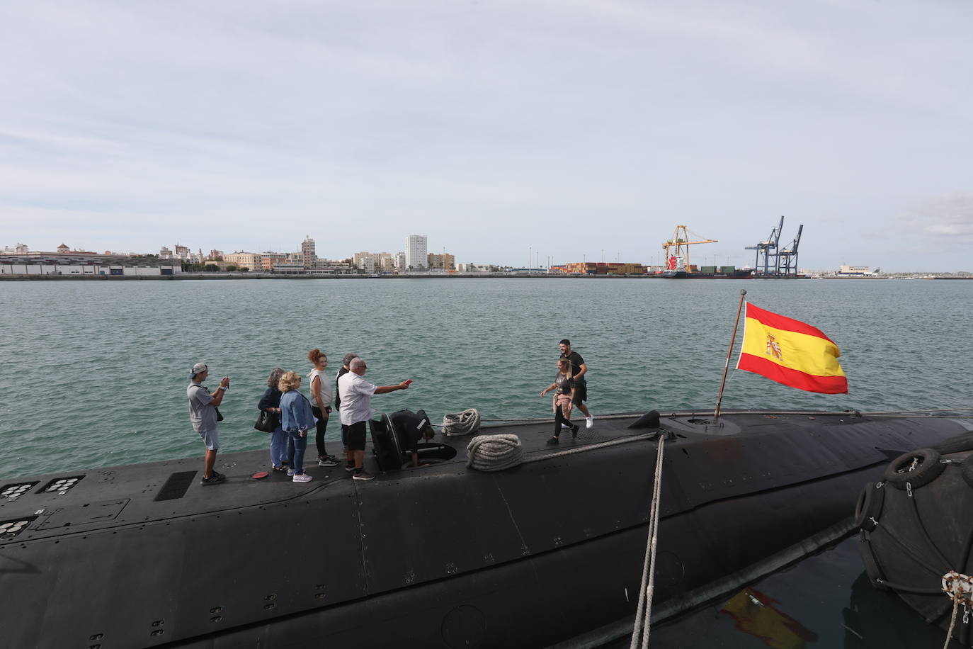 Fotos: El submarino de la Armada, &#039;Galerna&#039;, llega a Cádiz