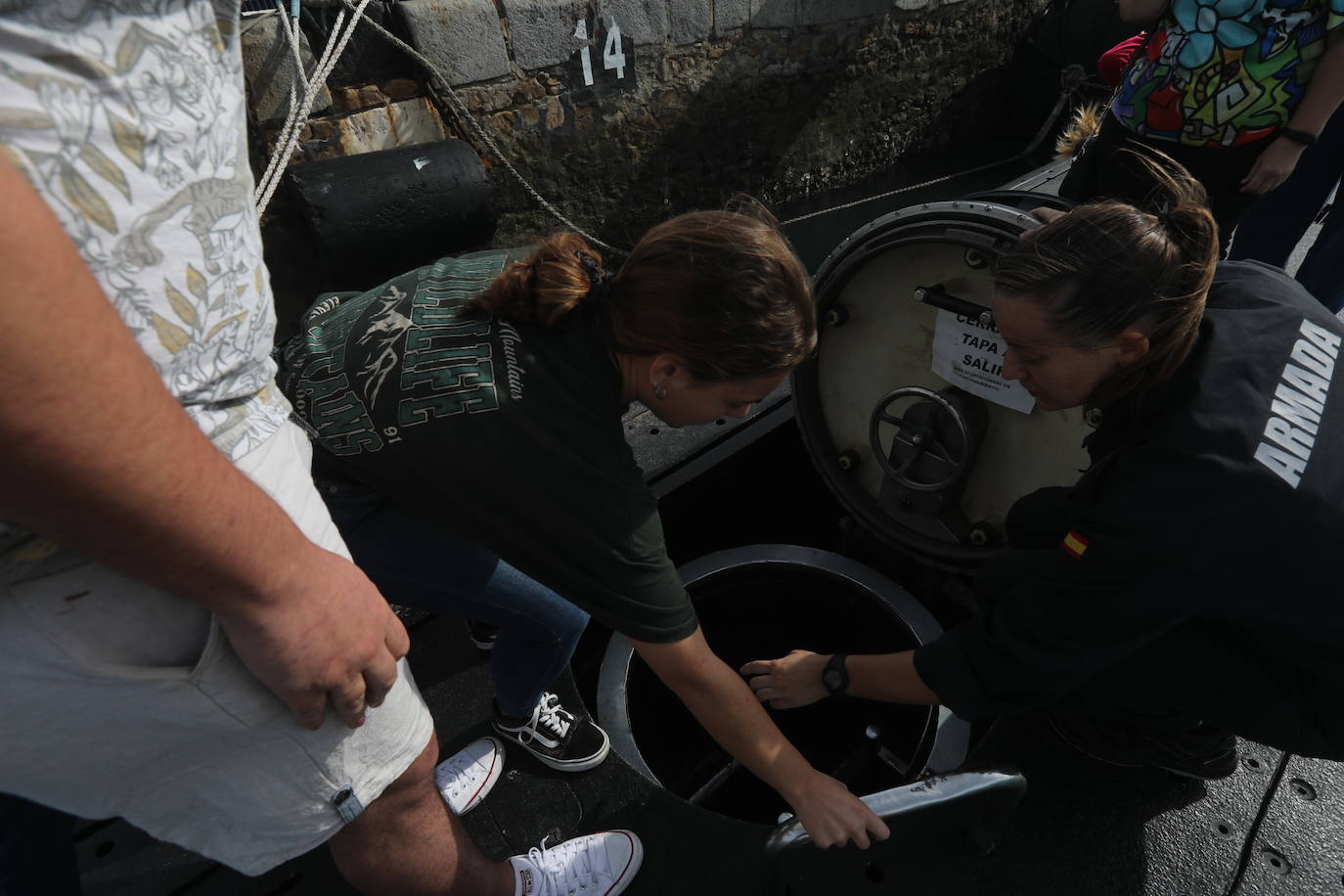 Fotos: El submarino de la Armada, &#039;Galerna&#039;, llega a Cádiz