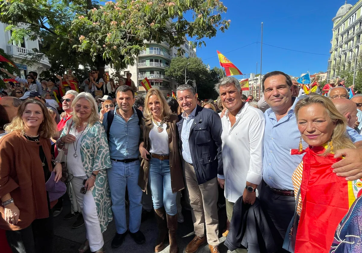 El PP de Cádiz estuvo presente en la manifestación en Madrid
