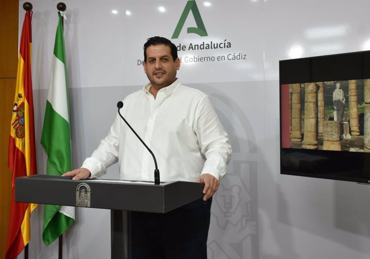 Jorge Vázquez presentando las Jornadas Europeas de Patrimonio.