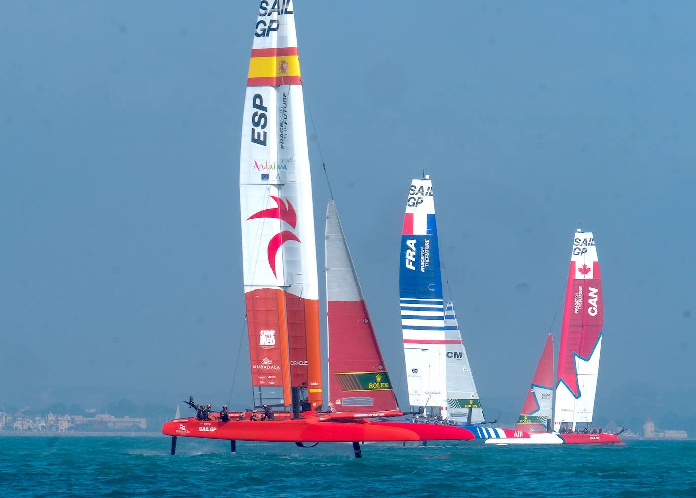 Fotos: Así ha sido la primera jornada de SailGP en Cádiz