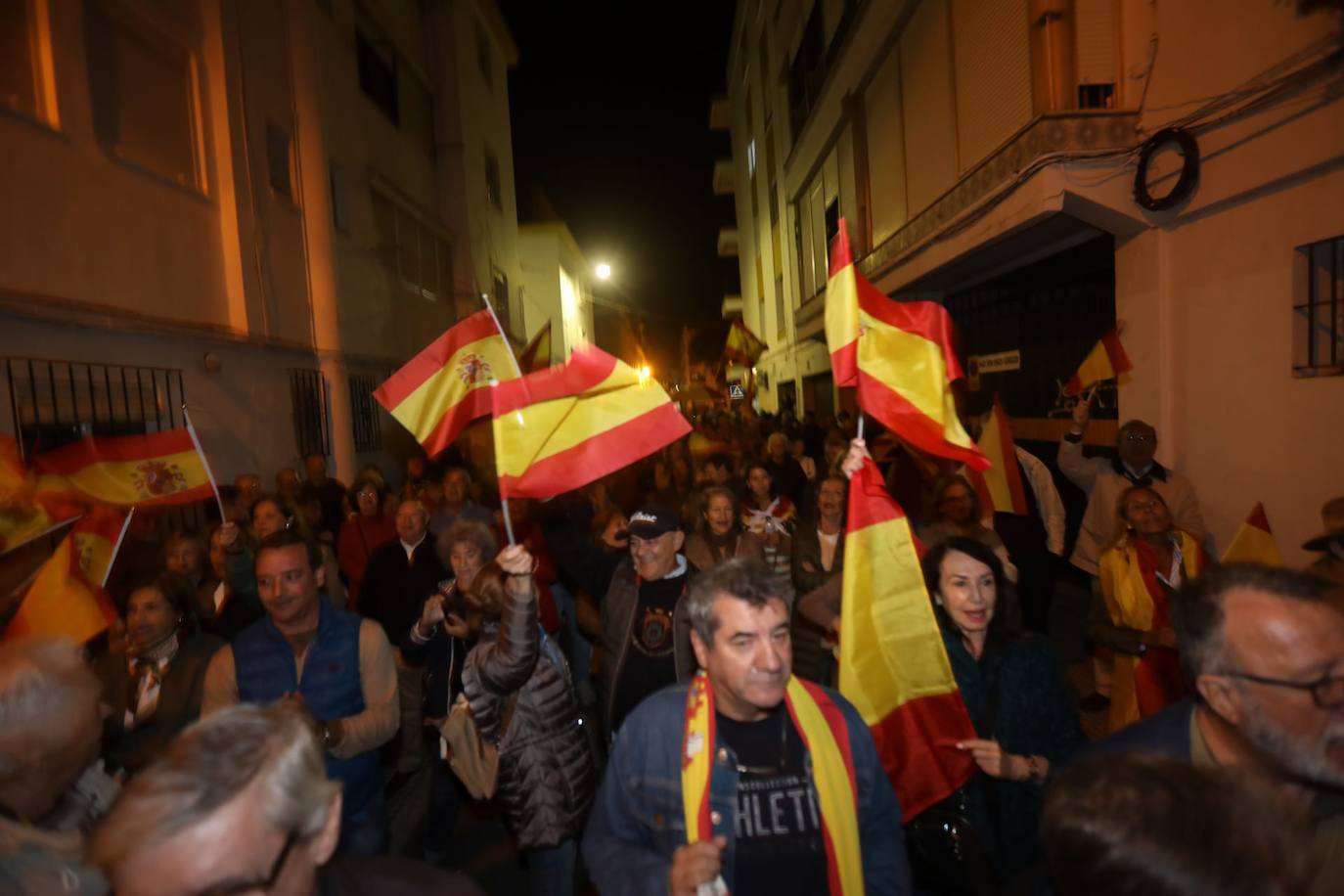 Concentración en El Puerto contra la amnistía catalana de Pedro Sánchez