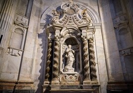 La capilla de la Asunción, la más antigua de la Catedral de Cádiz, ya está casi restaurada