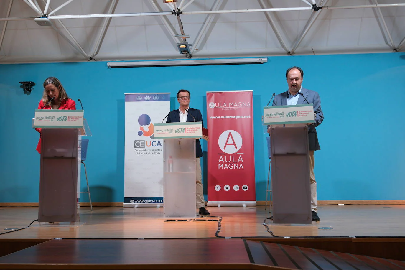 Fotos: cara a cara entre los candidatos a dirigir la Universidad de Cádiz