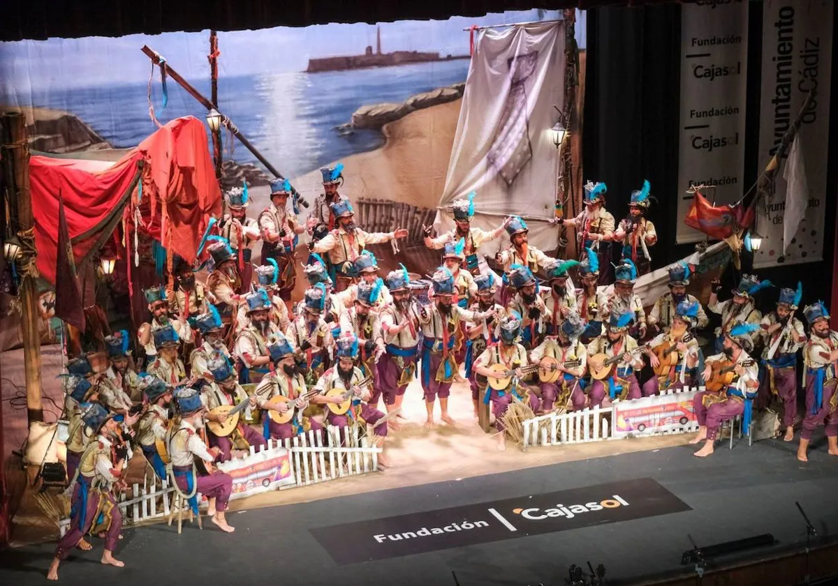 'Los Martínez, durante una actuación en el COAC 2023