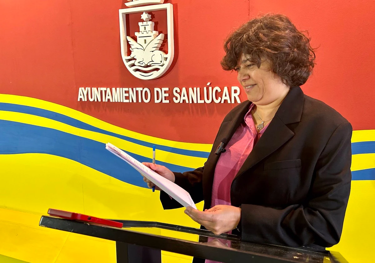 Carmen Álvarez, alcaldesa de Sanlúcar de Barrameda.
