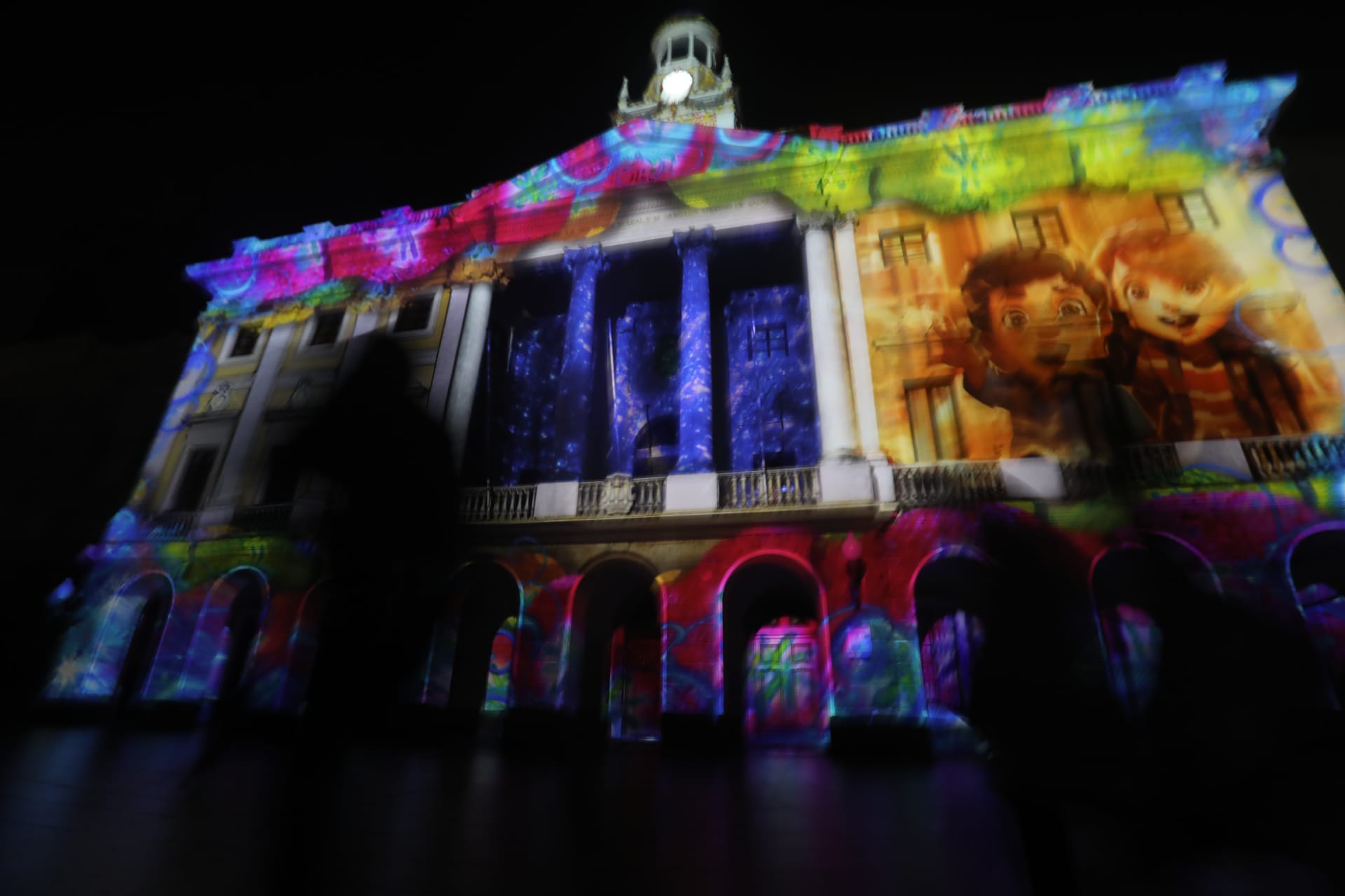 Así fue el espectacular videomapping en San Juan de Dios