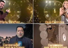 Canal Sur retransmite  las campanadas  desde Jerez con Manu Sánchez y Olga Carmona