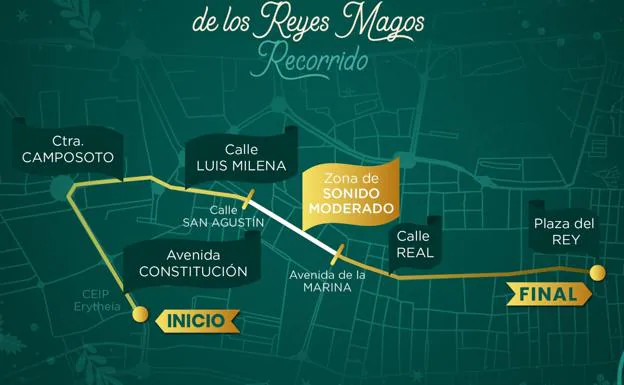 Horario y recorrido de la Cabalgata de Reyes Magos de San Fernando 2024