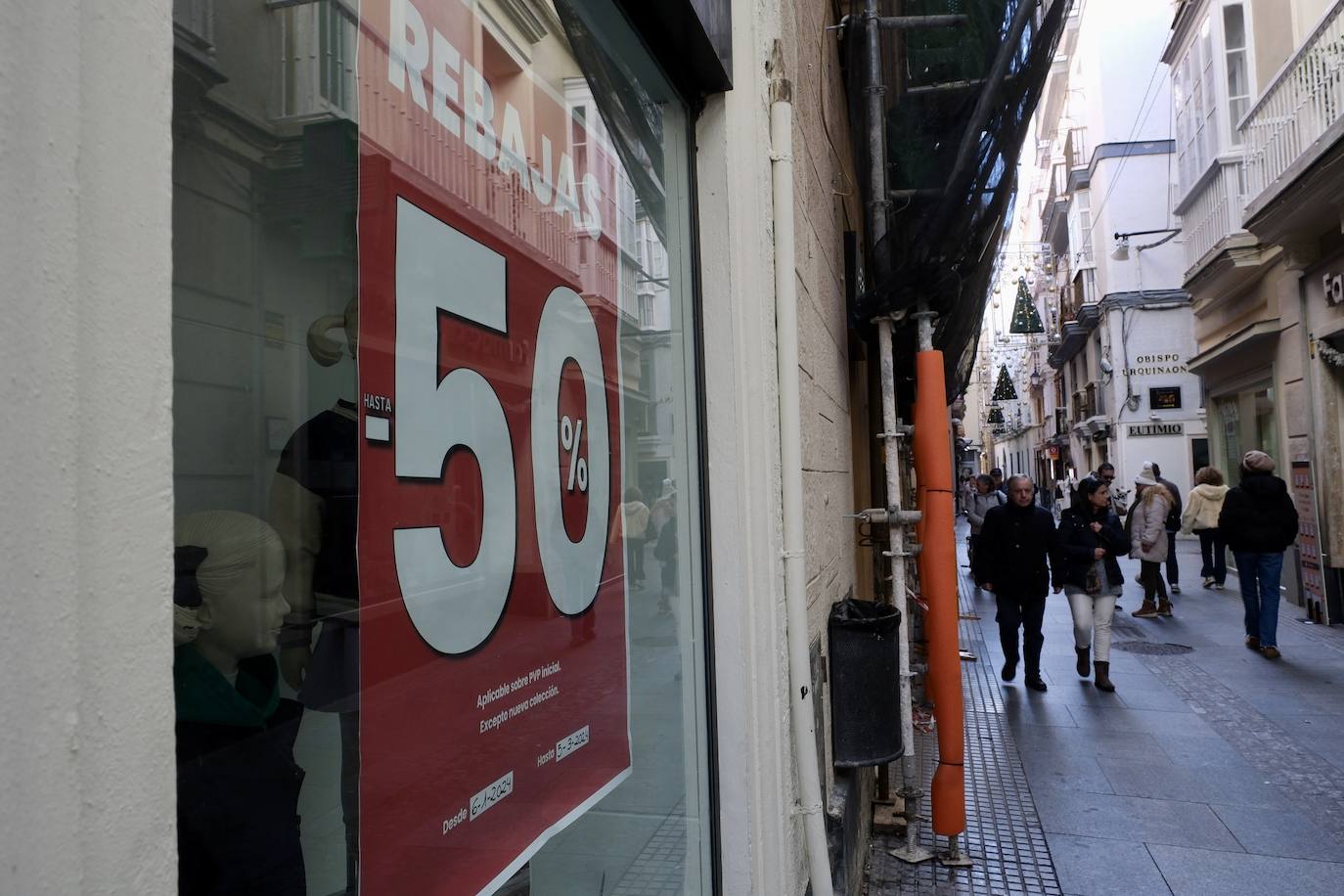 Cádiz se prepara para las rebajas de invierno