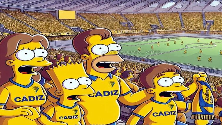 La familia Simpson, de vacaciones por Cádiz