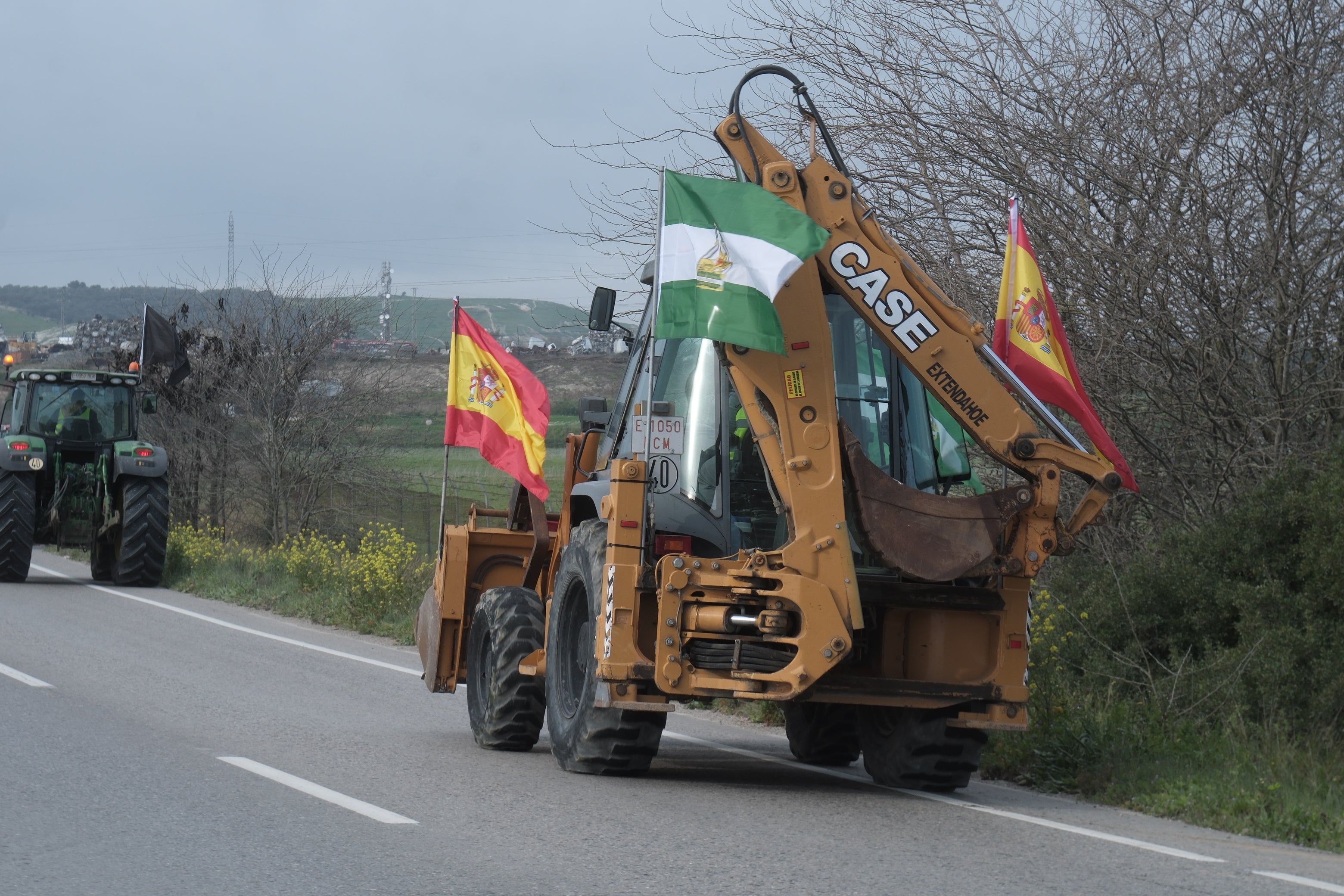 Fotos: Así ha sido la segunda jornada de movilizaciones de agricultores y ganaderos en Jerez