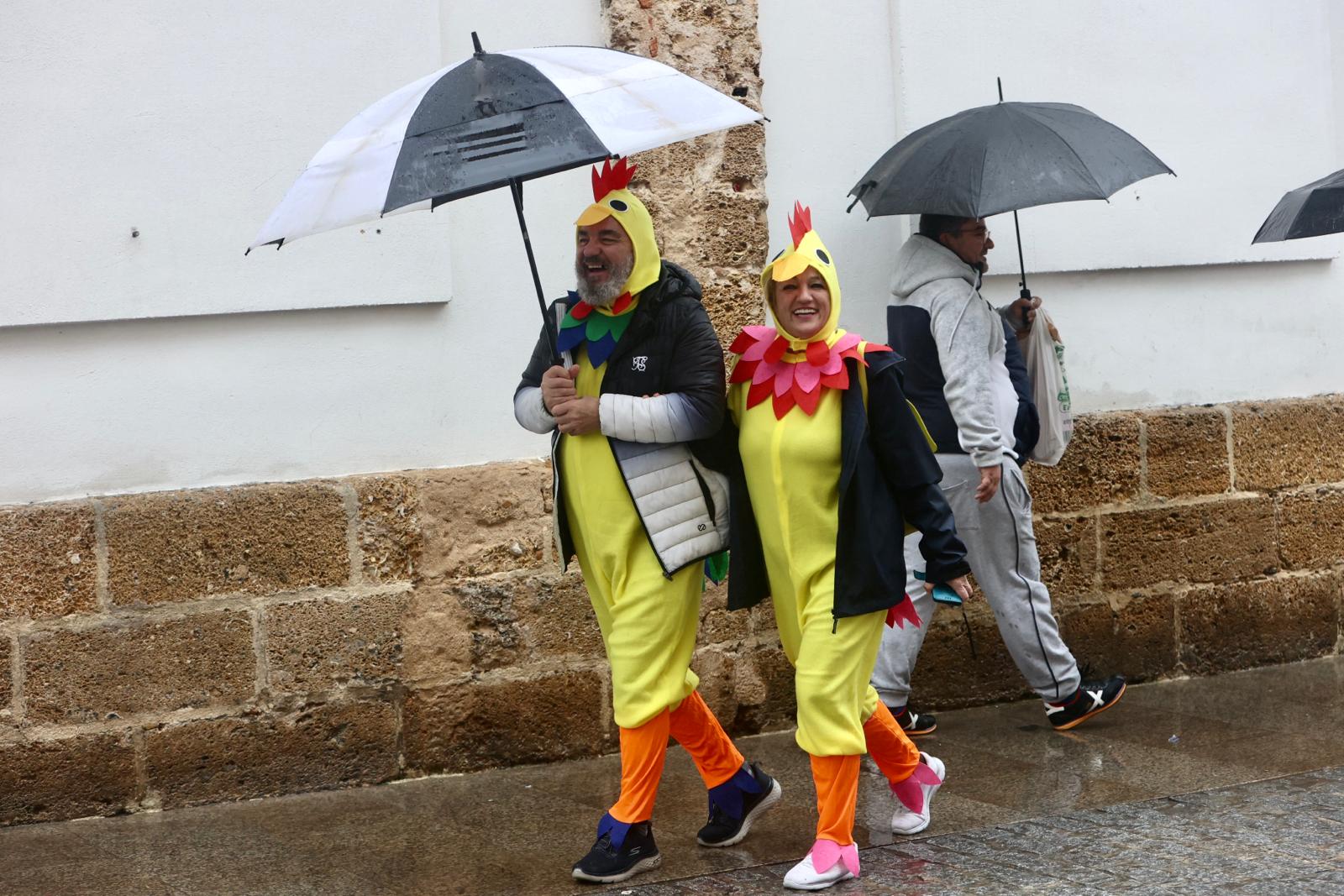 Fotos: Las imágenes de un domingo de Carnaval pasado por agua