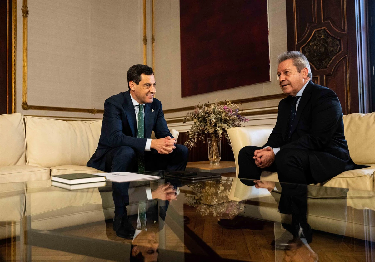 Moreno se reúne con el presidente de Airbus España y la Junta reafirma su «fuerte apuesta» por el sector aeronáutico
