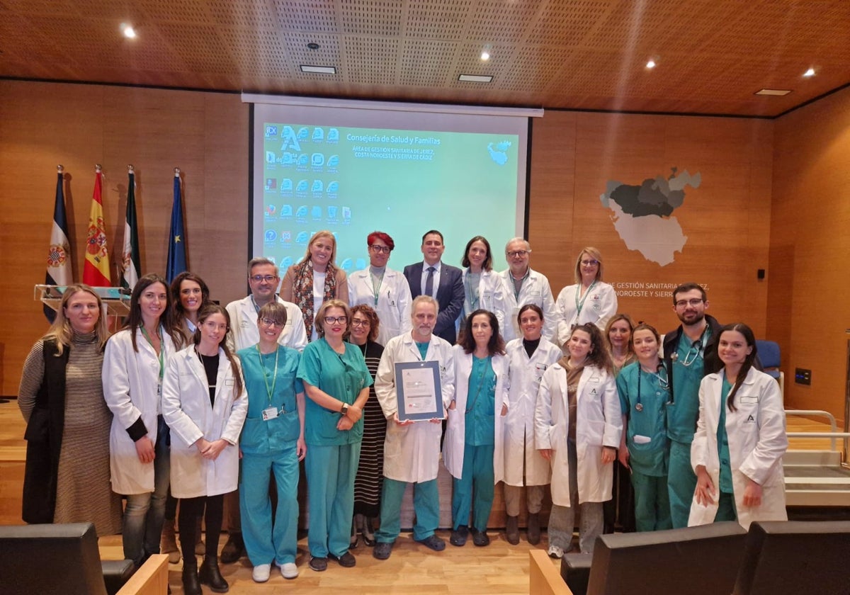 La Unidad de Aparato Digestivo del Área de Gestión Sanitaria Jerez recibe la certificación de calidad