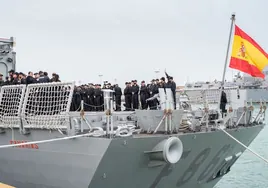 La fragata 'Canarias' zarpa de Rota para incorporarse a la operación Atalanta durante cuatro meses